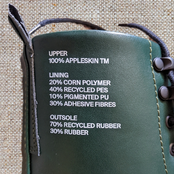 Virón 1992 Forest Apple Vegan Leather Combat Boot - Picture 2 of 6